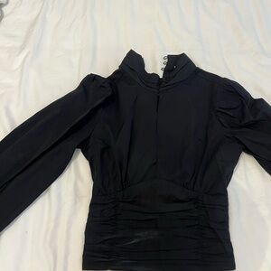 Stradivarius Black Long Sleeve Blouse